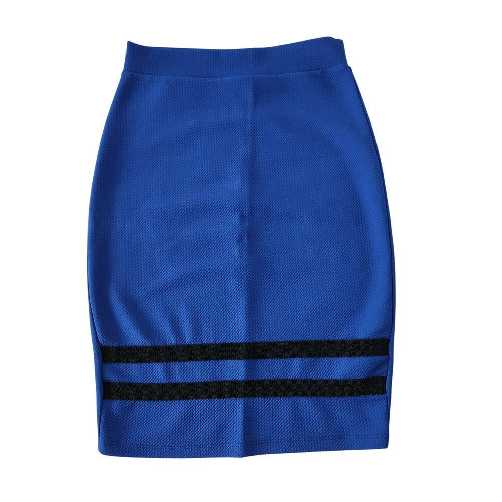 Stylish Pencil Skirt in Dark Blue Size S